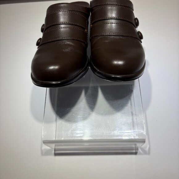 Dansko 3307457800 Brown Leather Slip-On Mule Heel Women's Size 6 - Picture 5 of 8